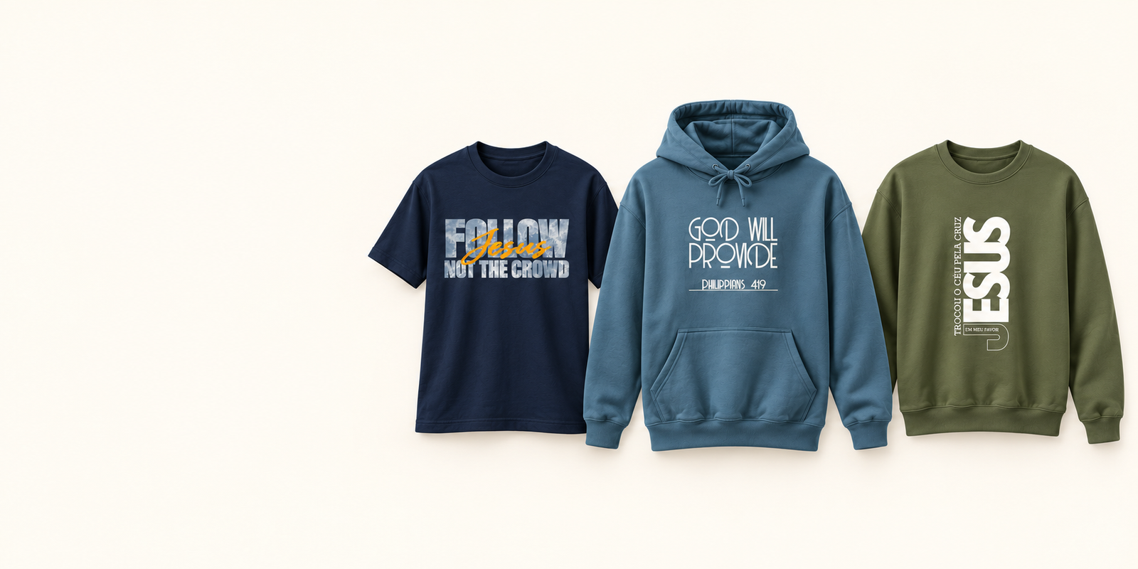 balanced apparel trio on soft cream